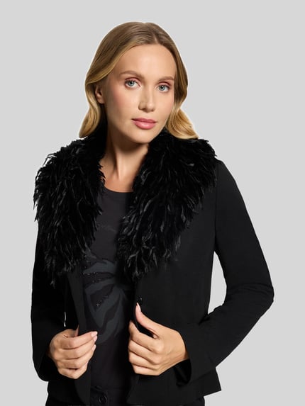 Betty Barclay Regular Fit Kurzblazer mit Federnkragen Black 3