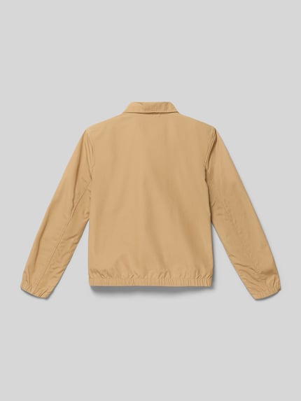 Produktfoto, Regular Fit Blouson aus reiner Baumwolle Modell 'BAYPORT' van Polo Ralph Lauren Teens, look: effen, plat kraag, ritssluiting, gestikt logo, lange mouw, elastische mouwboord en rompzoom, zij-steekzakken, puur katoen.