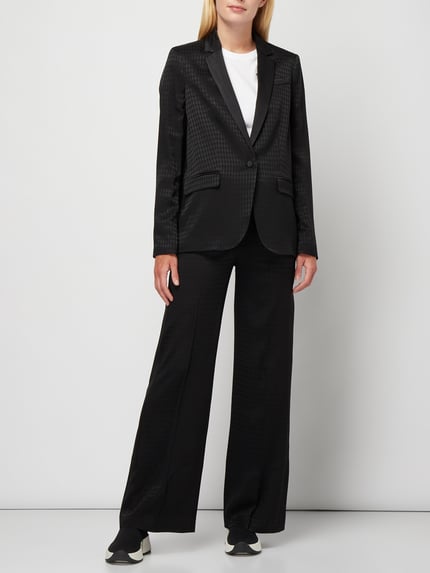 Karl Lagerfeld Marlenehose mit Webmuster Black 1