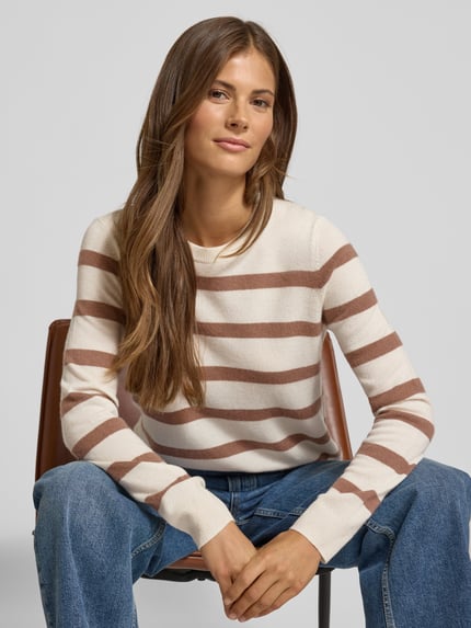 Christian Berg Woman Strickpullover aus reinem Kaschmir Offwhite 3