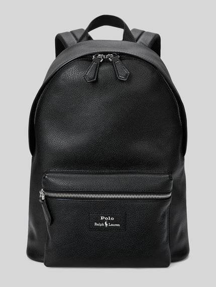 Polo Ralph Lauren Rucksack aus echtem Rindsleder Black 2