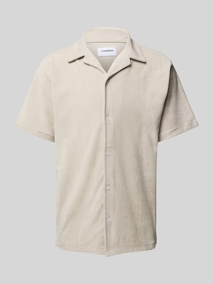 Lindbergh Relaxed fit vrijetijdsoverhemd met reverskraag Offwhite - 2