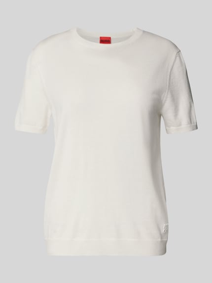 HUGO Regular Fit Pullover aus Schurwoll-Mix Modell 'SESSINAK' Offwhite 2