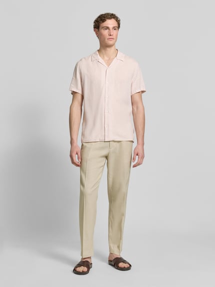 CK Calvin Klein Regular Fit Leinenhose aus Leinen-Baumwoll-Mix Beige 1