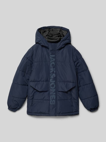 JACK & JONES Gewatteerd jack met capuchon Marineblauw - 1