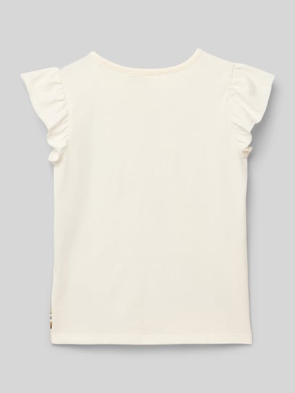 Tom Tailor Regular Fit T-Shirt aus reiner Baumwolle Weiss 3