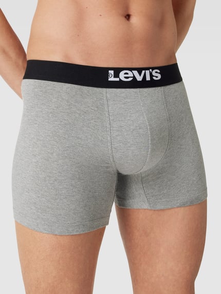 Levi's® Trunks mit Label-Detail Modell 'SOLID BASIC' Mittelgrau 3