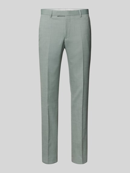 Produktfoto, Anzughose mit Bügelfalten Modell 'Ryan' von Pierre Cardin, krój slim fit, fakturowany wzór, kanty, szerokość w rozmiarze 50: 46 cm, długość wewnętrzna nogawki 81 cm