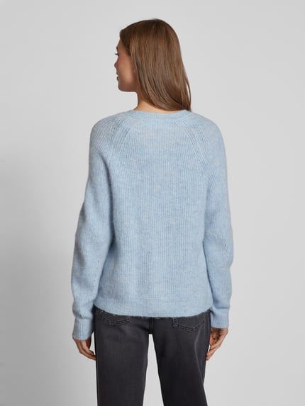 Selected Regular Fit Cardigan aus Woll-Mix mit Alpaka-Anteil Modell 'LULU' Hellblau 5