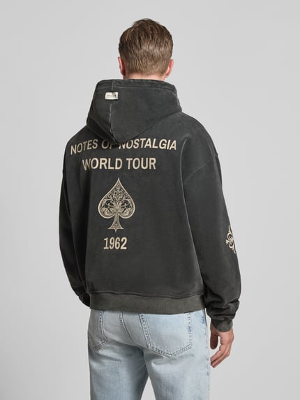 Don´t Waste Culture Hoodie mit Känguru-Tasche Modell 'Yulani' Anthrazit 5