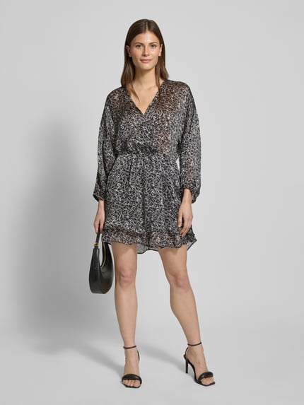 MANGO Minikleid in Wickel-Optik Black 1