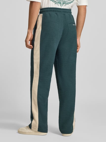 PEGADOR Straight Fit Sweatpants aus Baumwoll-Mix Dunkelgruen 5