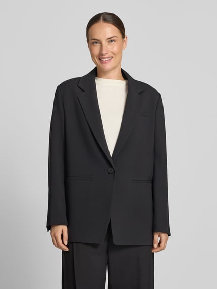 DRYKORN Żakiet o kroju relaxed fit z kieszeniami z wypustkami model 'MOWTIE' Czarny 4