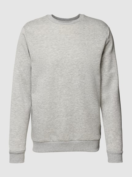 ONLY & SONS Regular Fit Sweatshirt aus Baumwoll-Mix Modell 'CERES' Hellgrau Melange 2
