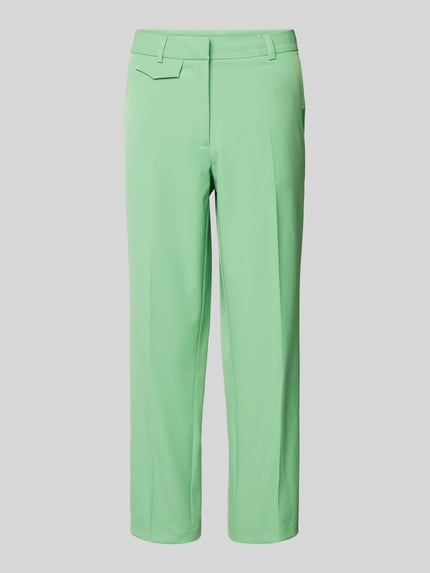 Smith and Soul Straight leg stoffen broek met persplooien Mintgroen - 2