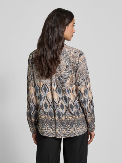 Betty Barclay Relaxed fit tuniekblouse van pure viscose, model 'September' Lichtgrijs - 5