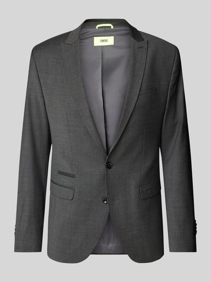 CINQUE Slim fit 2-knoops colbert met stretch, model 'CiCastello' - 'CIPOWERSTRETCH' Middengrijs - 2