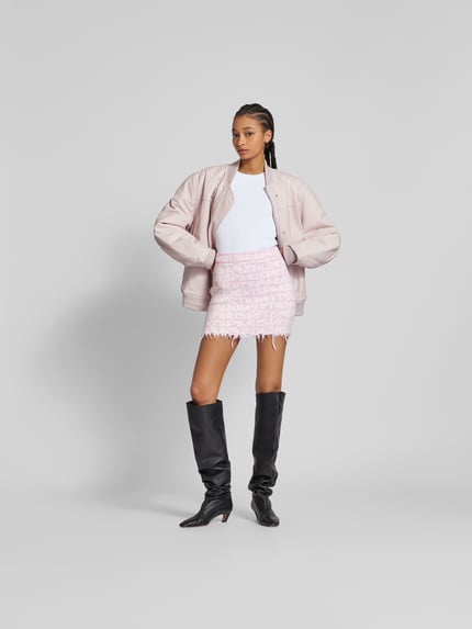 VETEMENTS minirok van pure wol Roze - 1