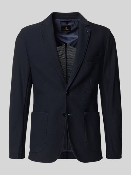 Produktfoto, Slim Fit 2-Knopf-Sakko mit Strukturmuster Modell 'Bob' von Zuitable, granat, fakturowany wzór, mieszanka materiałów z dodatkiem streczu, kołnierz z połami, nakładane kieszenie, długość tyłu w rozmiarze 50: 73 cm, szerokość ramion w rozmiarze 50: 42 cm, długość rękawów w rozmiarze 50: 47 cm