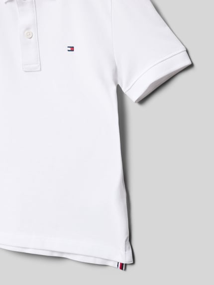 Tommy Hilfiger Kids Regular Fit Poloshirt aus reiner Baumwolle Weiss 2