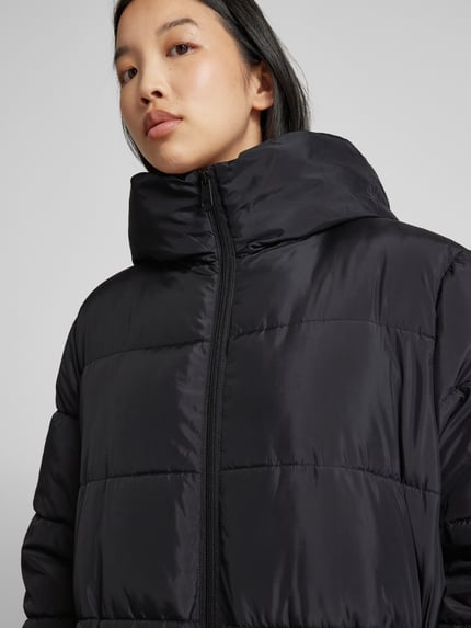 Jake*s Casual Gewatteerde jas met capuchon Zwart - 3