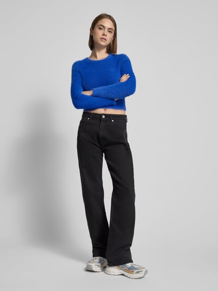 HUGO Blue Straight leg jeans in 5-pocketmodel, model 'Elyah' Zwart - 1