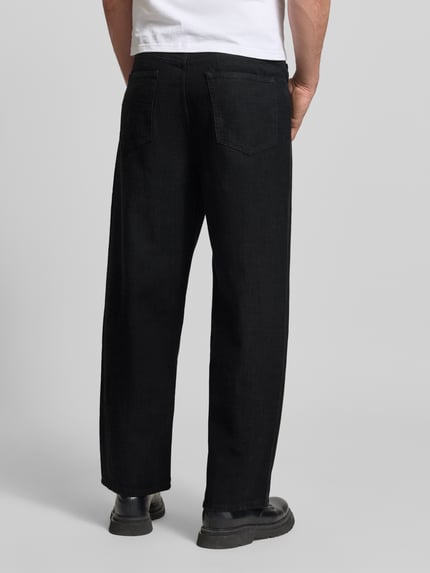 HUGO Loose Fit Wide Leg Jeans aus reiner Baumwolle Modell 'HUGO 554' Black 5