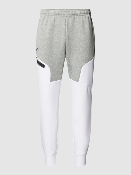 Under Armour Sweathose mit Logo-Print Hellgrau 2