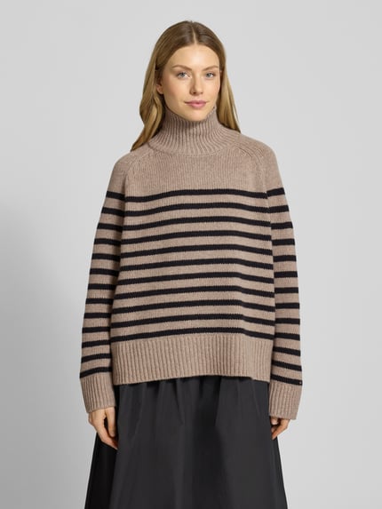 Tommy Hilfiger Oversized Rollkragenpullover aus Woll-Kaschmir-Mix Beige 4