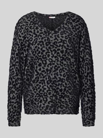 Street One Sweatshirt met ribboorden Antraciet - 2
