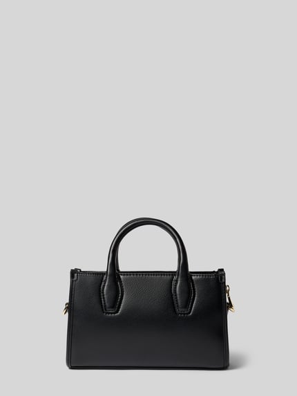 Produktfoto, czarna torba na ramię z detalu z logo, Umhängetasche mit Label-Detail model 'Sandy SM Tote' od BOSS, kontekst: damska torba na ramię