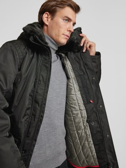 Wellensteyn Parka z kieszeniami z patką model „Halifax” Czarny 7
