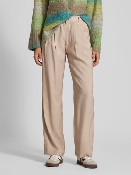 Moves Wide Leg Stoffhose mit Eingrifftaschen Modell 'Nimma 1867' Sand 4