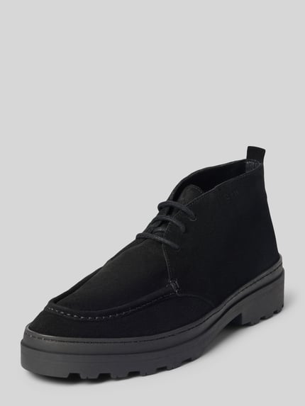 Copenhagen Schnürschuhe aus Rindvelours mit Profilsohle Black 1