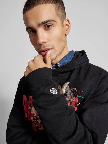 Billionaire Boys Club hoodie met labelprint Zwart - 3