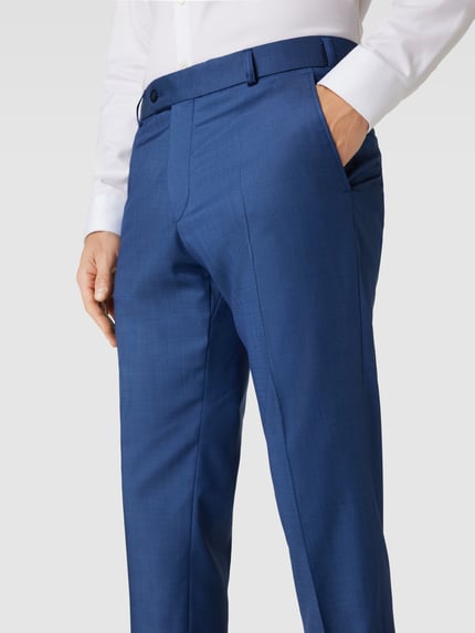 WILVORST Pantalon van zuivere scheerwol Blauw - 3