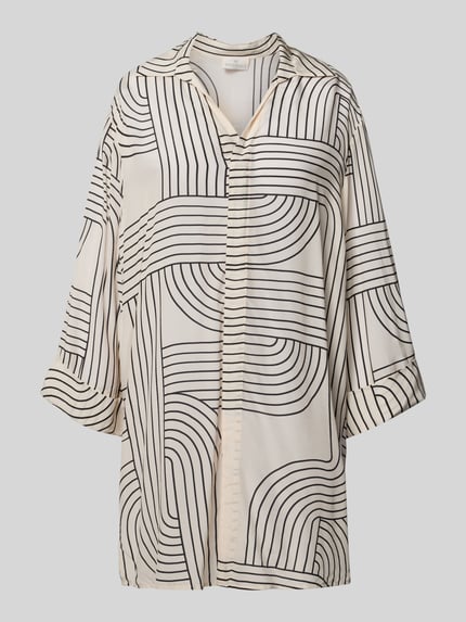 Relaxed Fit Bluse aus Viskose Shop The Look MANNEQUINE