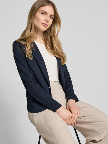 FREE/QUENT Blazer met 2-knoopssluiting, model 'Nanni' Marineblauw - 3