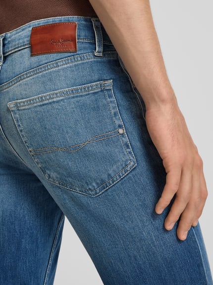 Pepe Jeans Slim Fit Jeans aus Baumwoll-Mix Modell 'Hatch' Jeansblau 3