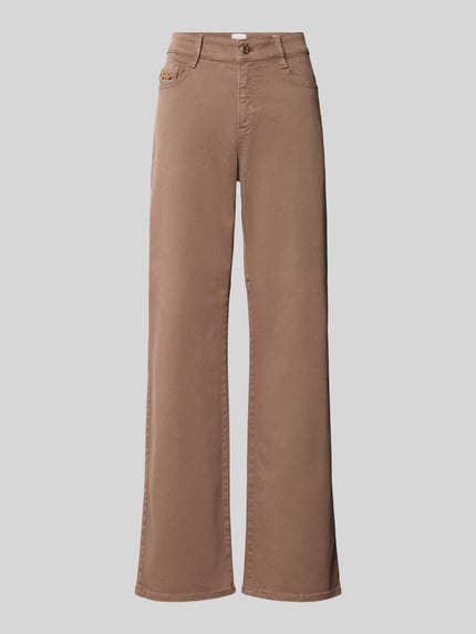 Brax Regular Fit Hose mit Bügelfalten Modell 'Maine' Taupe 1