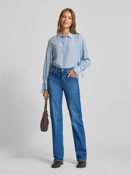 ANGELS Wide leg jeans in 5-pocketmodel model 'LARA' Marineblauw - 1