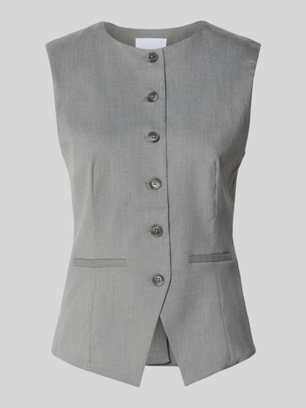Weste mit Knopfleiste Modell 'SARUMA' Shop The Look MANNEQUINE