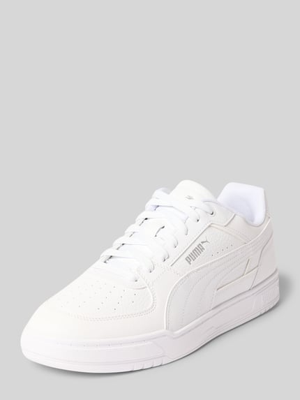 Produktfoto, Sneaker mit Label-Prägung Modell 'Caven III' von PUMA, weißes Glattleder mit dezentem Markenlogo, Herren Sneaker von PUMA