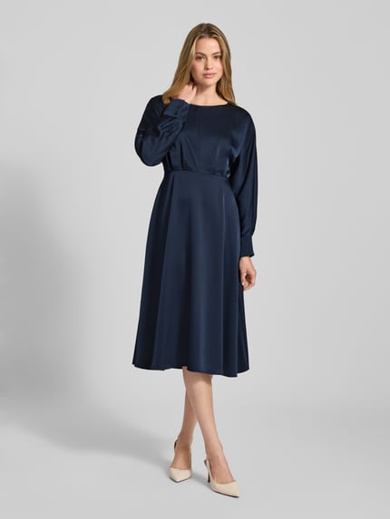 Christian Berg Woman Selection Midikleid mit Rundhalsausschnitt Marine 4