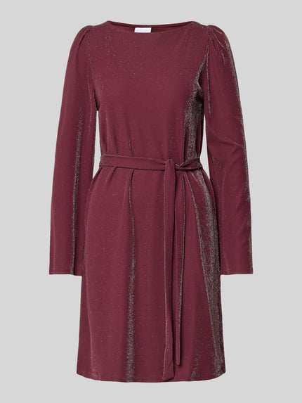 VILA Mini-jurk met boothals, model 'ELEINAS' Prune - 2