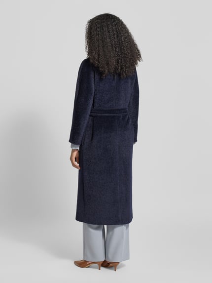 Max Mara Studio Wollmantel aus Alpaka-Mix Modell 'FERITO' Marine 5