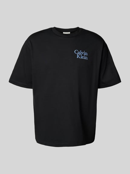 Calvin Klein Jeans T-Shirt mit Label-Stitching Black 2