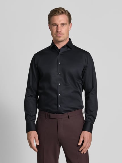 OLYMP Modern Fit Businesshemd aus reiner Baumwolle Black 4