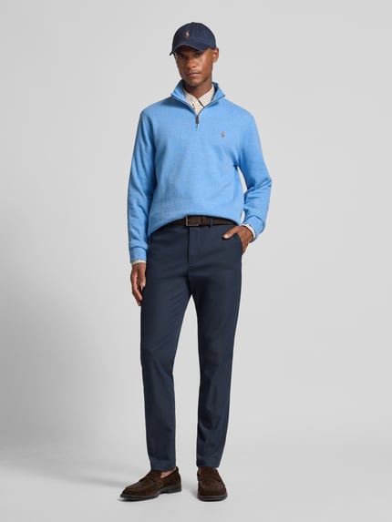 Polo Ralph Lauren Gebreide pullover met opstaande kraag Koningsblauw - 1