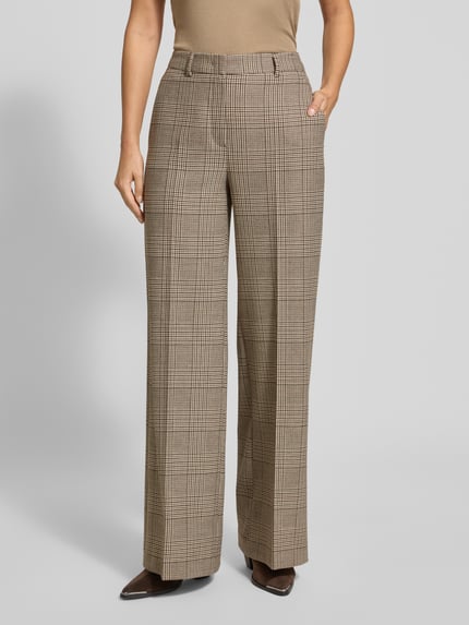 SEDUCTIVE Broek met persplooien, model 'SHILOH' Beige - 4